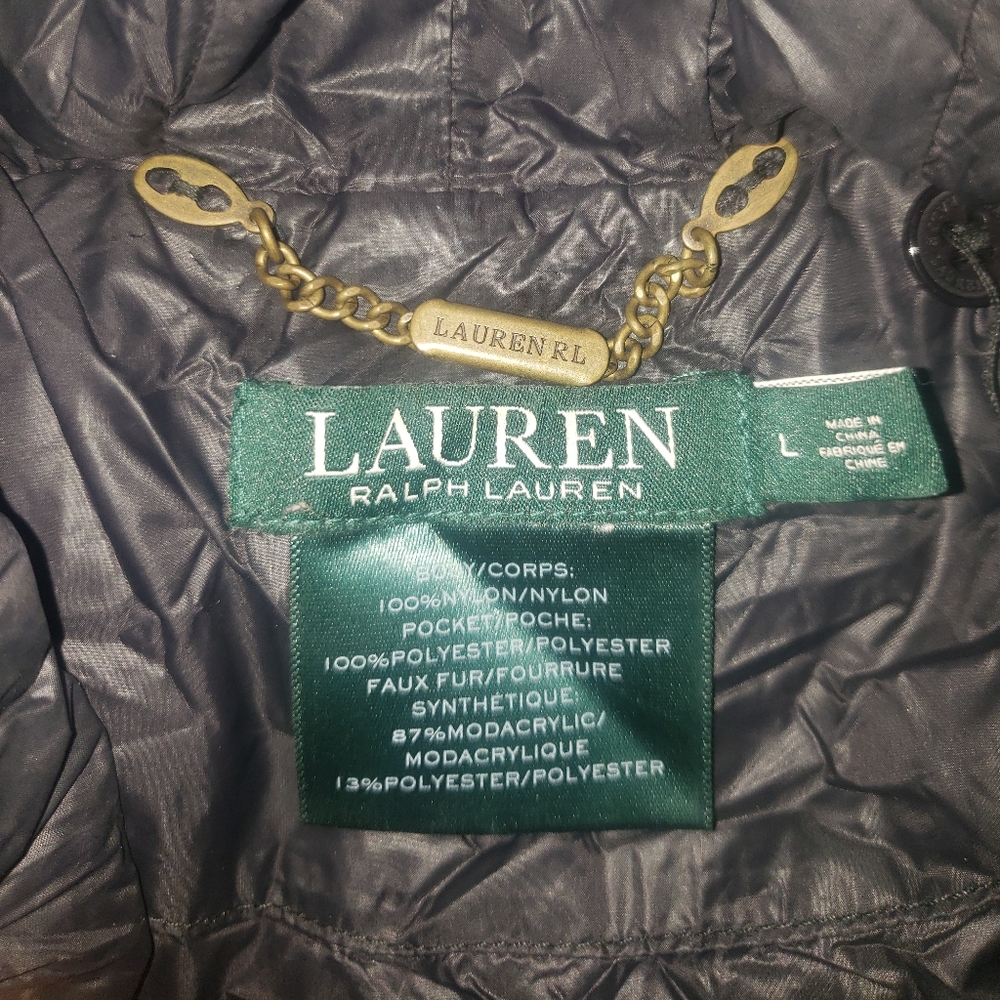 Black long coat (packable)